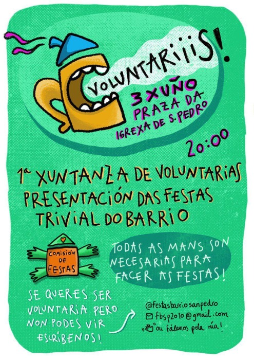 1ª Xuntanza de Voluntariiiiis!