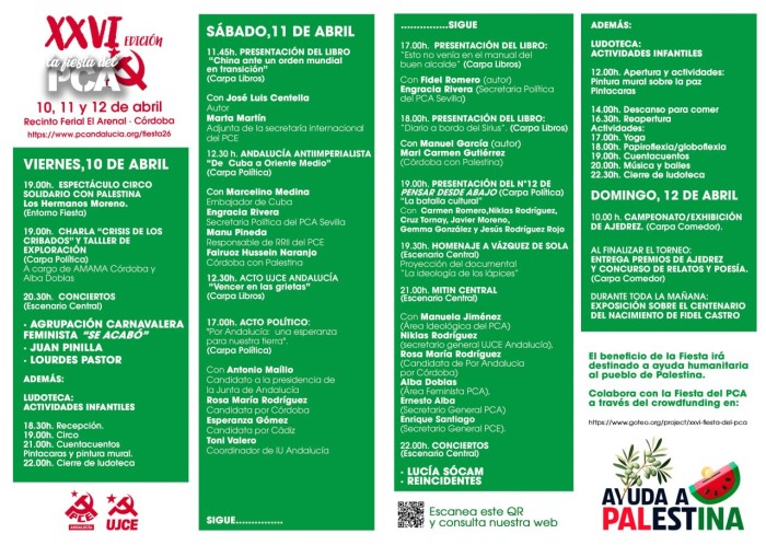 Programa definitivo de la Fiesta