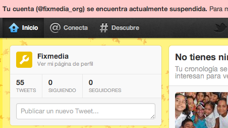 Pidamos a Twitter que nos devuelva @fixmedia_org